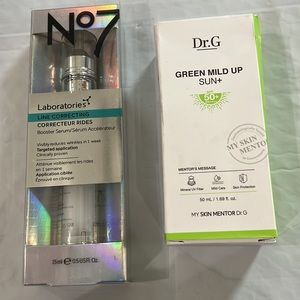 Dr.G Green mild up sun+50SPF with N7 Line Correcting serum